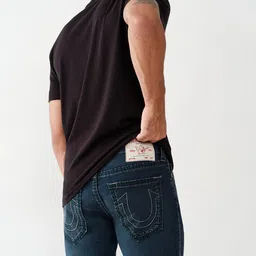 True Religion Men Rocco Mega Big T Skinny Fit Light Fade Jeans image 5