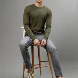 LINDBERGH Men Slim Fit Clean Look Heavy Fade Stretchable Jeans image 5