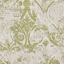 Ariana Green & White Set of 3 Long Door Curtain image 4