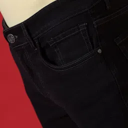 WROGN Men Comfort Skinny Fit Clean Look Cotton Jeans image 3