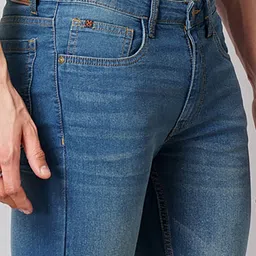 hardsoda by the indian garage co HARDSODA Men Slim Fit Heavy Fade Stretchable Jeans image 4