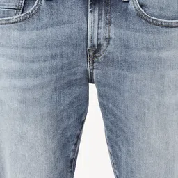 EVERBLUE Men Solid Stretchable Comfort Slim Heavy Fade Mid-Rise Jeans image 4