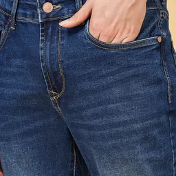 SF JEANS by Pantaloons Men Slim Fit Clean Look Light Fade Stretchable Jeans image 2