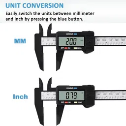 d2n Electronic Carbon Fiber 150mm Digital Vernier Caliper LCD Display Stainless Steel 0.01mm Precision 005 Digital Caliper image 4