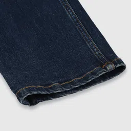 Mast & Harbour Men Blue Slim Fit Low-Rise Heavy Fade Stretchable Jeans image 4