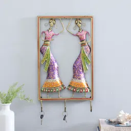 DecorativeDandiya Fram Multicolour Metal Wall Art By Decorum image 1