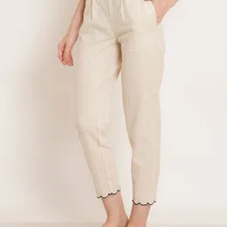 ethic glance Cotton Embroidered Pyjama Women Pyjama image 1