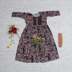 annamalaiyar tex Women Floral Print Pure Cotton Anarkali Kurta image 2