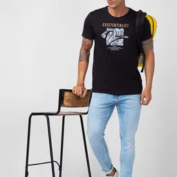 SPYKAR Men Kano Slim Fit Heavy Fade Jeans image 4