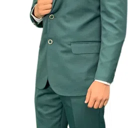 gargian master cut Men Single Breasted Solid Suit image 2