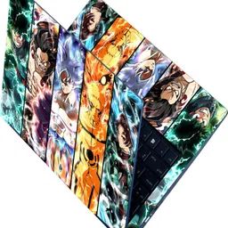 Techfit Full Body Laptop Skin Fits Size Upto 15.6 Inches - One Piece Dragon Ball Self Adhesive Vinyl Laptop Decal 15.6 image 1