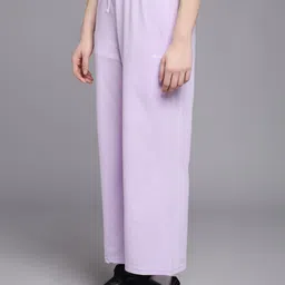 mkh Women Solid Purple Track Pants image 2