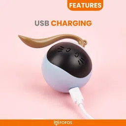 moforoco Cat Tail Stress Relief Cube Ball Plastic Ball For Cat image 3