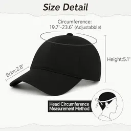 cap world Embroidered, Self Design, Solid Sports/Regular Cap image 4