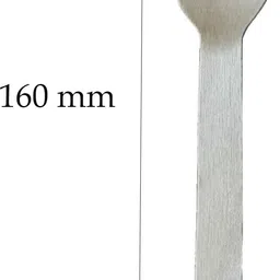 inesh Wooden Set of Eco Friendly Disposable Spoon | Wood Spoon 160 mm (160 mm, 100) Disposable Wooden Table Spoon Set image 2