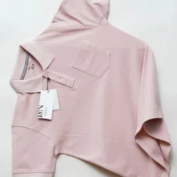 n and j Men Solid Polo Neck Pure Cotton Pink T-Shirt-picture-15