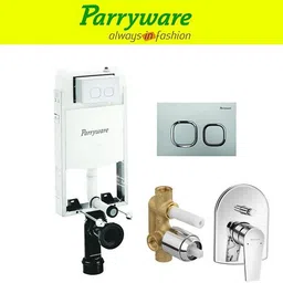parryware Half Frame Concealed Cistern, with divater body upper Praseo set of 1 pic 105 Dual Flush Tank image 1