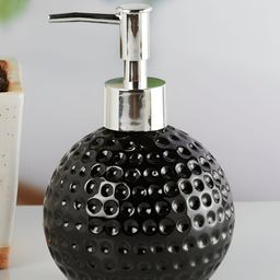 Kookee Black Abstract Ceramic Soap Dispenser-picture-35