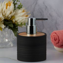 Kookee Black Abstract Textured Soap Dispenser-picture-30