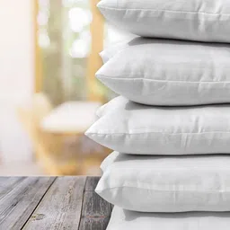 Clasiko Set Of 5 White Striped Cushion Inserts image 2