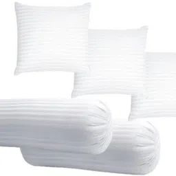 gtx Microfibre Bolster Pack of 5 Stripes Jaipuri Combo Set Of 2 Bolster & 3-picture-36