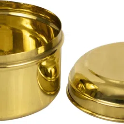 spillbox Brass Container Box | Prasadham Box Mandir | Tiffen Box | Lunch Box |Roli-big2 1 Containers Lunch Box image 3