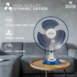 polycab Aery 400 mm Table Fan 1 Star 400 3 Blade Table Fan image 3