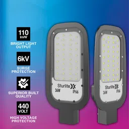 sturlite Dysen 36W LED Street Light - (Pack of 2) (L-G-0191-36W) Flood Light Outdoor Lamp image 2