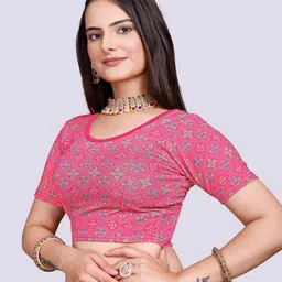 priyanka textiles Round Neck Women Blouse image 4