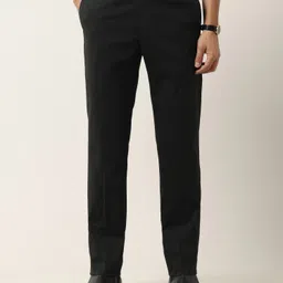 arrow Men Tapered Grey Polyester Trousers-picture-25