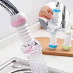360 Degree Flexible Rotating Adjustable Expandable Saving Kitchen Tap Extender Water Filter - Multicolor Nozzle Cock Faucet-image-58