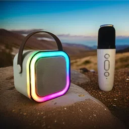 FRONY G32_k12 Wireless Karaoke Mic Speaker: K12 with RGB, 5W Bluetooth 10 W Bluetooth Home Theatre-picture-13