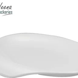 neena crockeries Handle Snacks Plate / Chat Plate Pk of 1 Quarter Plate-picture-41