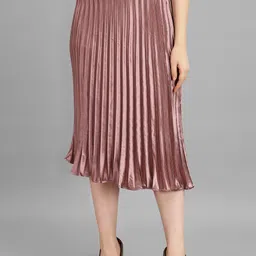 zwerlon Women Solid Pleated Multicolor Skirt-picture-23