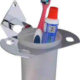 gloxy Tumbler Holder & Toothbrush Stand for Bathroom/Kitchen | Durable & Rust-Proof 5 inch 1 Bar Towel Rod-picture-25