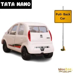 woozee TATA NANO Miniature Pull Back Car With Doors Openable image 2