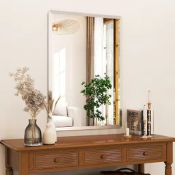 plantex Rectangle Shape Mirror for Wash Basin/Mirror for Wall/Bedroom - (18 x 15 inch) Bathroom Mirror image 2