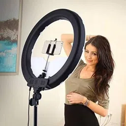 Paradox 10"Big Selfie LED Ring Light 7ft Tripod Stand live video Stream Phone Holder A9 Ring Flash image 2