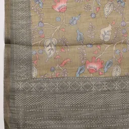 meena bazaar Unstitched Art Silk Salwar Suit Material Embroidered image 3