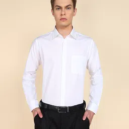 raymond Men Slim Fit Solid Formal Shirt-picture-24