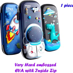 ancientkart Space kids embossed Art EVA Pencil Box image 1