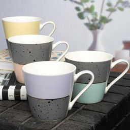 Contemporary Glass Coffee Mug (Set of 4) by Goodhomes-picture-12