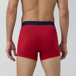 xyxx Pack of 1 Traq Anti-bacterial Odour-free cotton Solid Men Trunk image 3