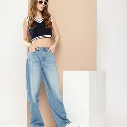 Difference of Opinion Loose Relaxed Fit Light Fade Jeans image 4