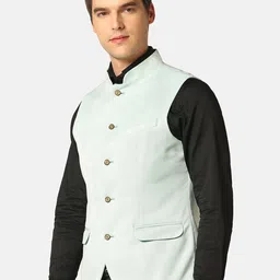 Blackberrys Slim-Fit Bandhgala Nehru Jacket image 4