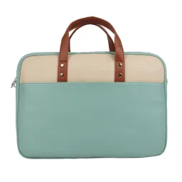Toteteca Colorblock Laptop Bag - Green image 1