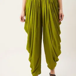 SUTI Women Mid-Rise Elasticated Dhoti Pant-picture-3