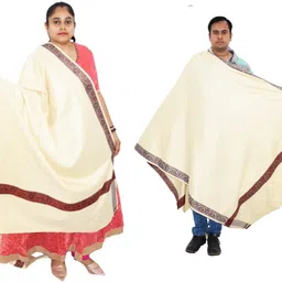 KAVIM Wool Self Design Women, Men Shawl-picture-16