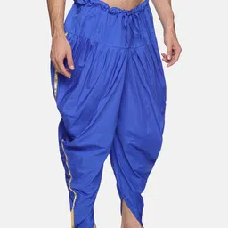 Sethukrishna Men Blue Solid Dhoti Pant image 2