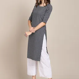 7threads KALINI Women Pack of 2  Block Print Handloom Crepe Kurta image 4